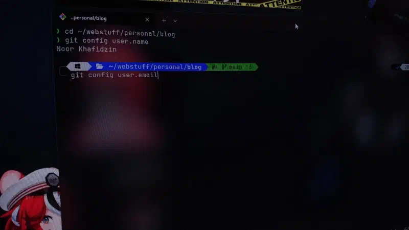 How to check local git identity